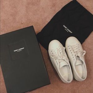 Saint Laurent white sneakers